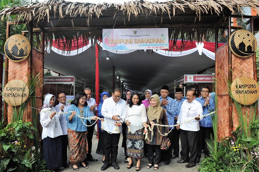 Menteri Koperasi dan UKM Resmikan Kampung Ramadhan 2019
