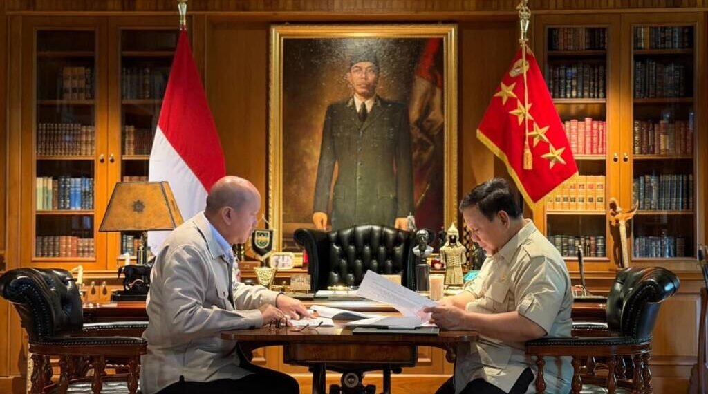 Prabowo Bahas Hilirisasi dan Investasi di Hambalang