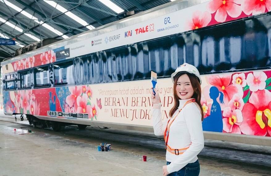 Kolaborasi Ekraf, KAI dan Erika Richardo, Rayakan Hari Kartini Lewat Seni di Kereta