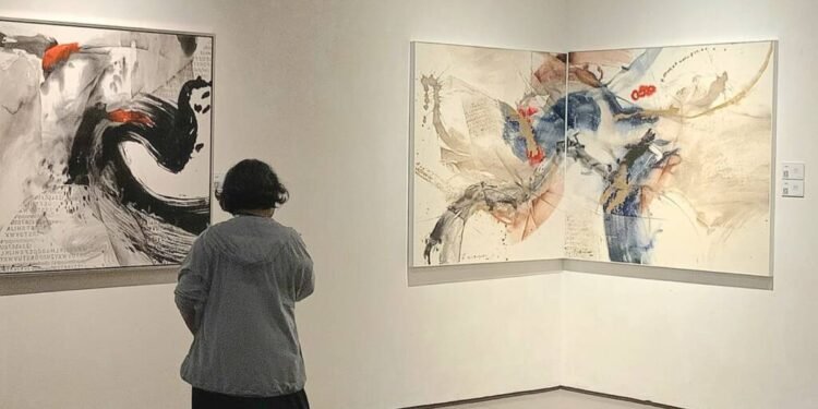Abstraksi Cat Air Agus Budiyanto dalam Pameran Oxygen